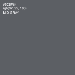 #5C5F64 - Mid Gray Color Image
